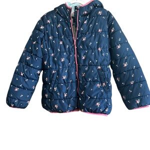 Gap Kids Floral Puffer Jacket with Hood